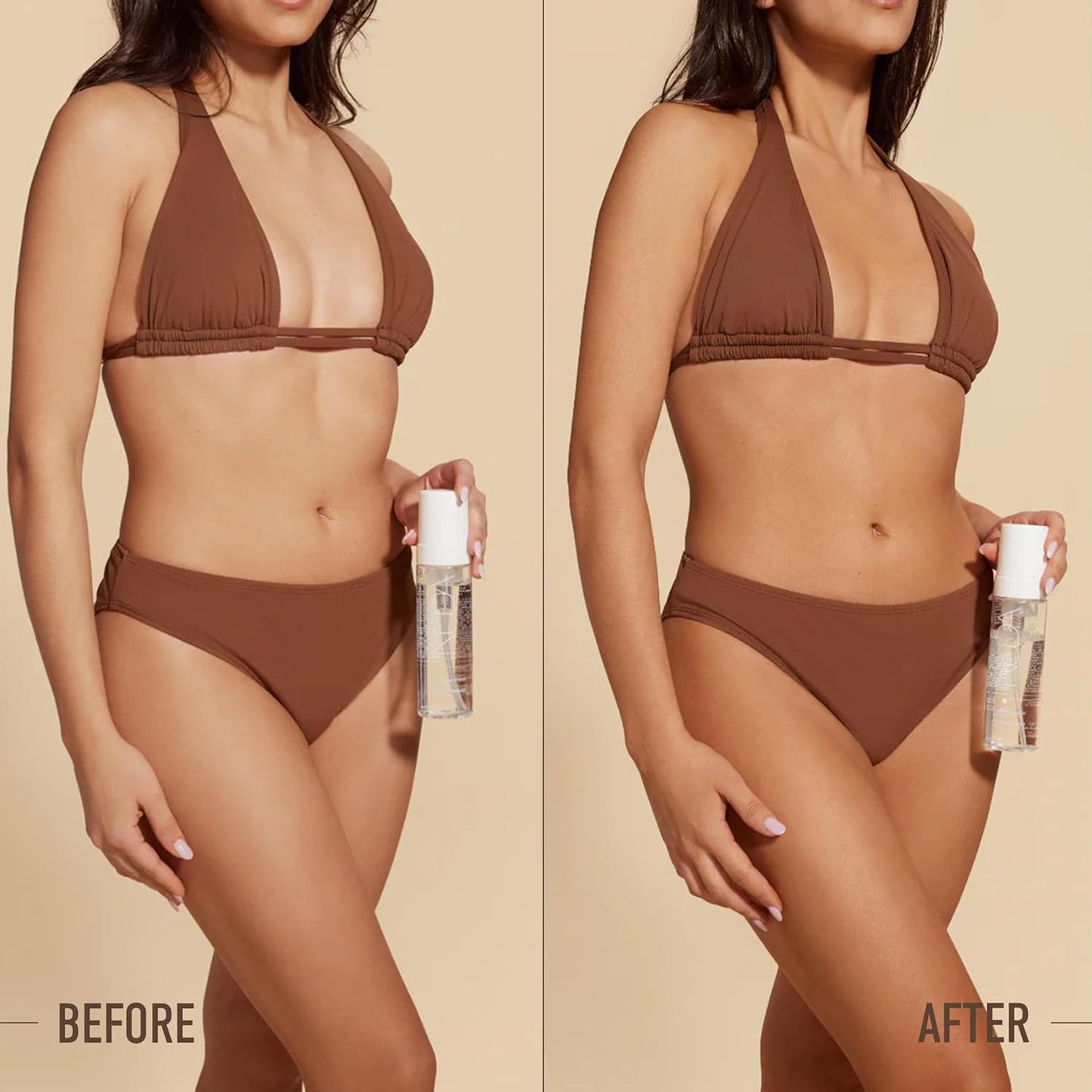 Nuda Self Tanning Water Mousse - Medium to Dark | Streak & Transfer-Free Clear Self Tanner | Hydrating Sunless Tanner for a Natural Look | Lightweight Fragrance-Free Self Tanning Mousse, (6.4 Fl Oz)