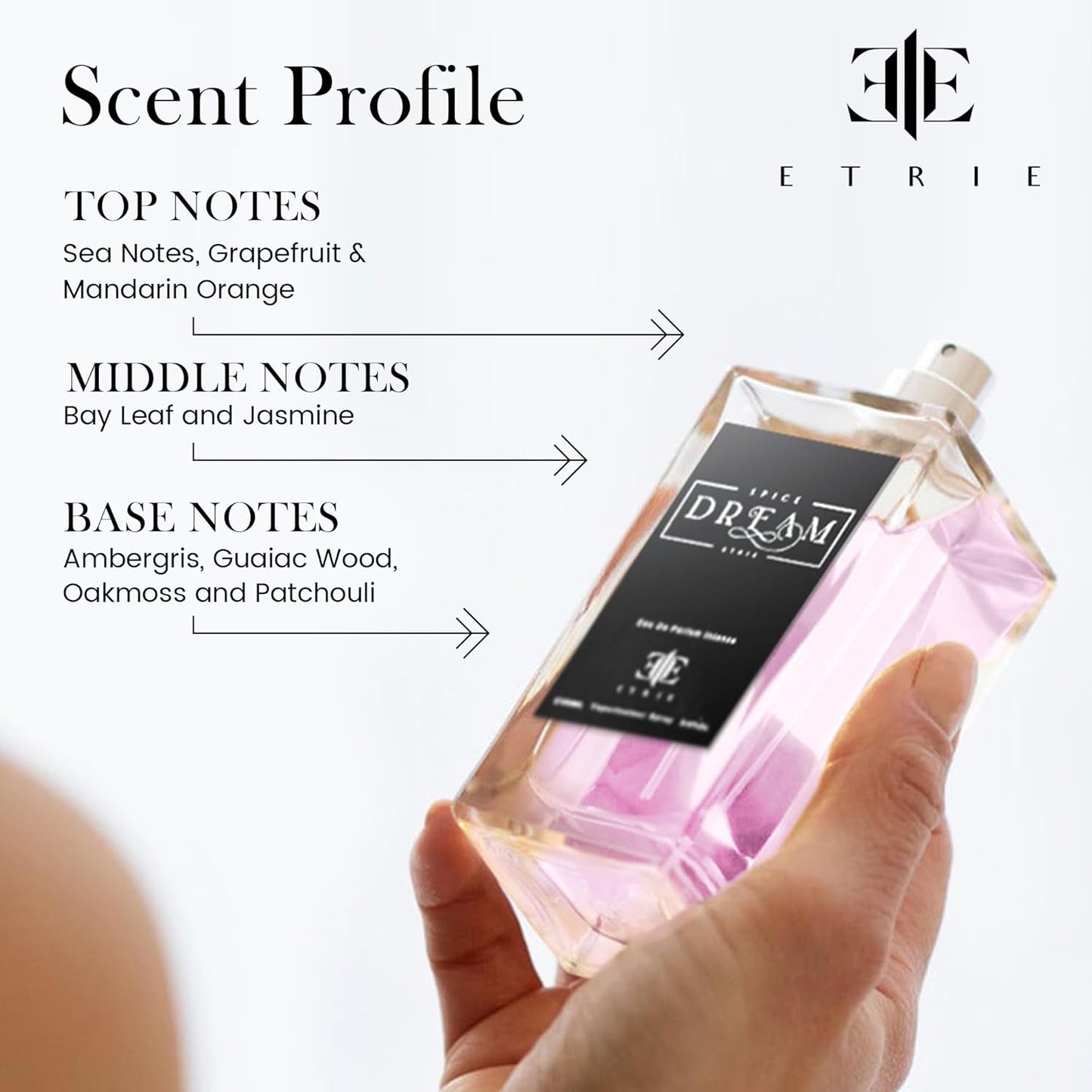 Spice Dream Men's Cologne Eau De Parfum 3.4 Fl Oz - Warm & Exotic Spicy Scent - Long-Lasting Fragrance for Men