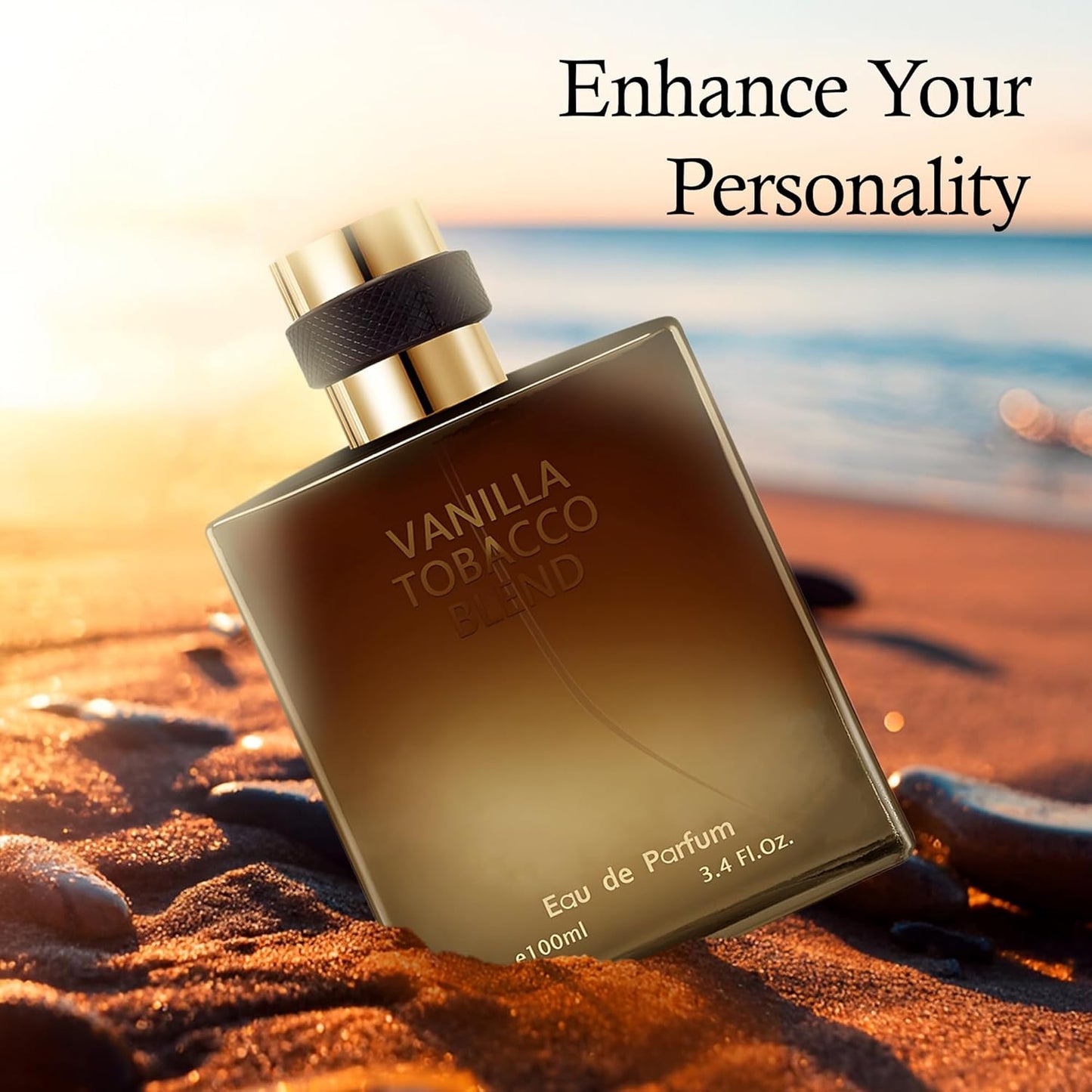 Cologne for Men Natural Spray Perfume Classic Scent Eau De Toilette for Daily Use 3.4 Fluid Ounce(Vanilla Tobacco Blend for Men)