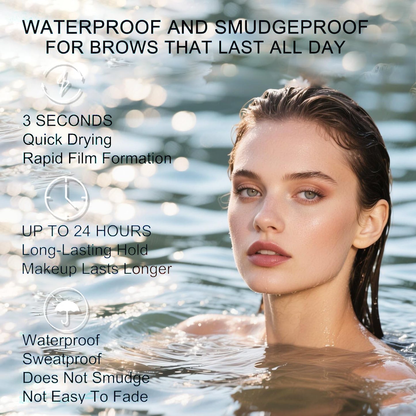 2PC Microblading Eyebrow Pencil Waterproof & Ultra-Fine Tip - Eyebrow Pen for Natural Hair-Like Strokes, Brow Pencil with Smudge-Proof Long Lasting Formula for All-Day Wear