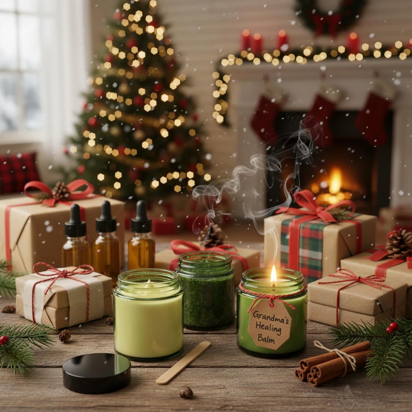 Norme 48 Pcs 4 oz Glass Jars with Lids Leakproof Round Airtight Empty Cosmetic Jars with Inner Liners Lid for Storing Lotions Powder Ointments Candle Making Tins (Olive Green)