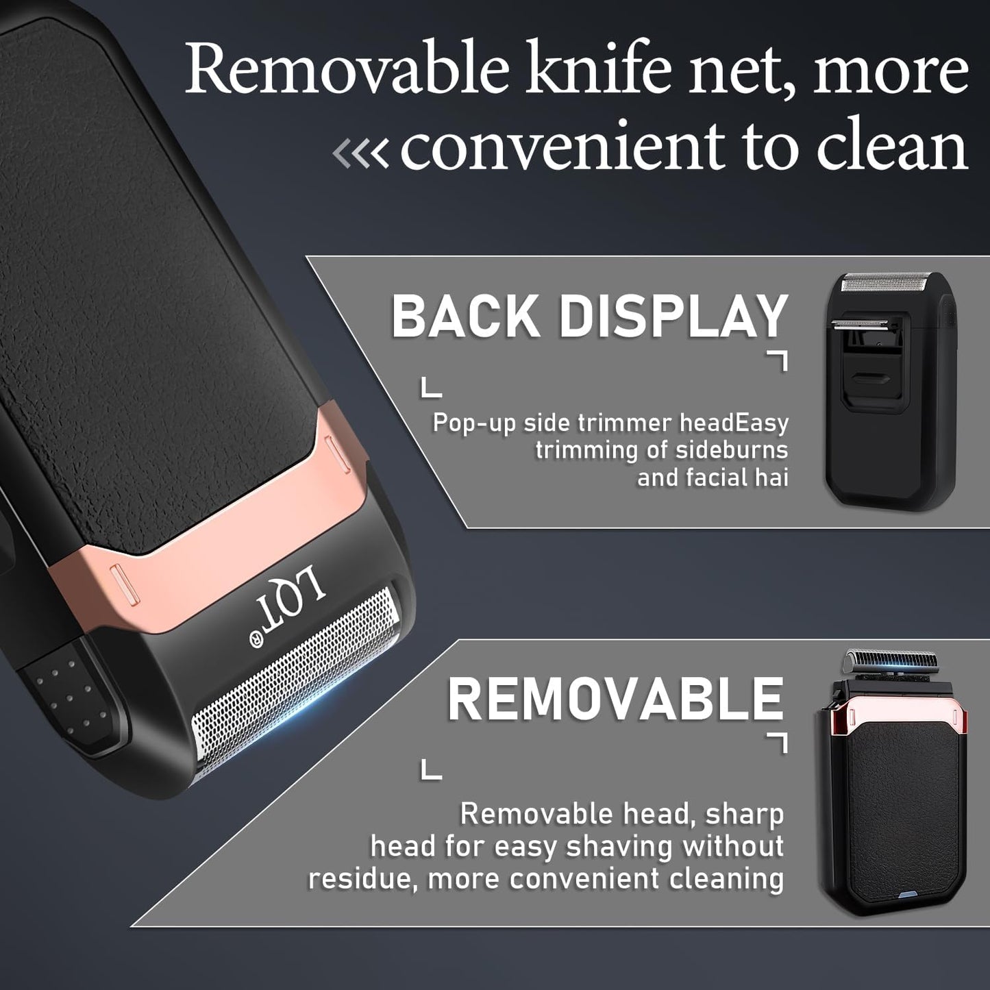 Professional Cordless Hair Clippers for Men, Electric T-Blade Trimmer with LED Display, Long Battery Life, Grooming Kit for Haircuts & Beard Trimming,for Home, Barber, Travel