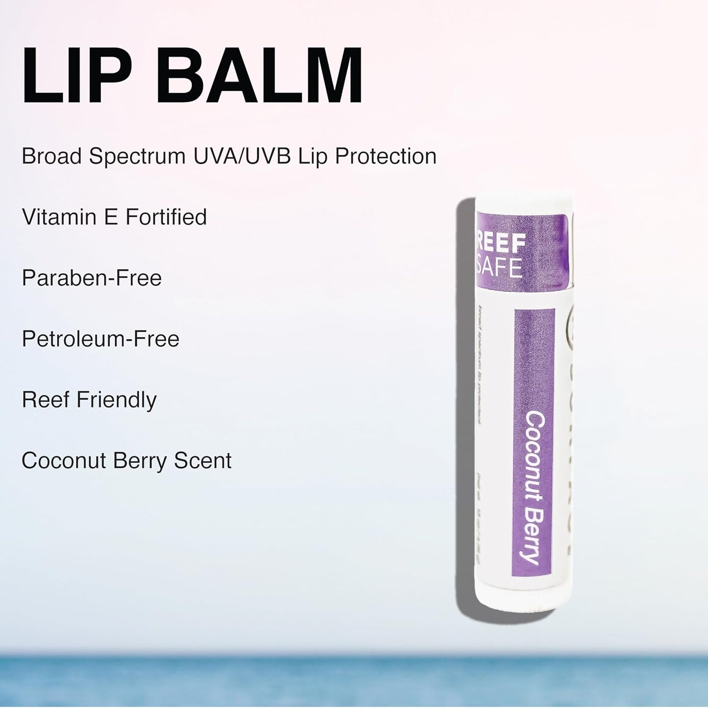 Surface SPF 30 Sunscreen Lip Balm, Broad Spectrum SPF Lip Sunscreen for Dry Cracked Lips, Moisturizing Chapstick for Outdoor Use, Water Resistant Lip Protection for 80 Minutes, Coconut Berry, 0.15oz