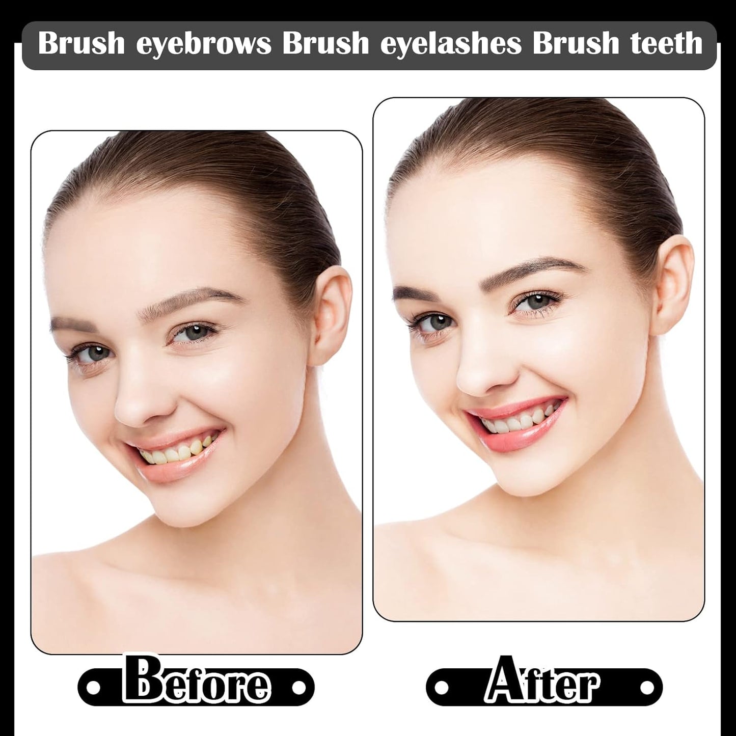 Patelai 150 Pieces Micro Eyebrow Brush with Cap Brow Lamination Spoolie Comb Lift Tools Lash Filler Eyelashes Extensions Eyebrows(Black)