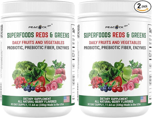 PeacockMax Superfoods Reds and Green Organic 23.28 oz