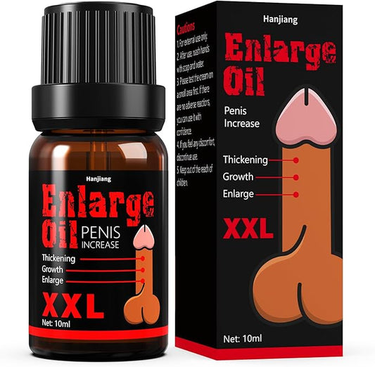 Penis Enlargement Massage Oil, Extra Strength Male Enhancement Oil, Penis Growth Oil, Help Increase Size, Thickness, Strength, and Performance, 10ml