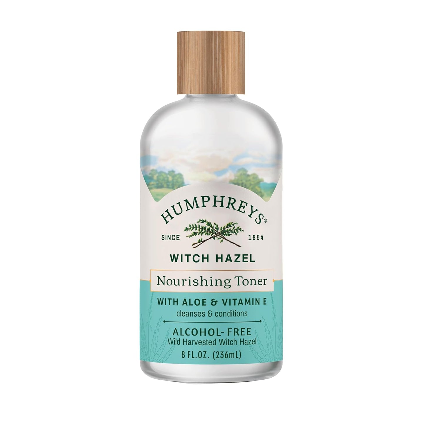 Humphreys Witch Hazel Nourishing Toner | Wild Harvested Witch Hazel & Aloe | Alcohol-Free | Natural | Hydrating | Soothing | 8 Fl Oz