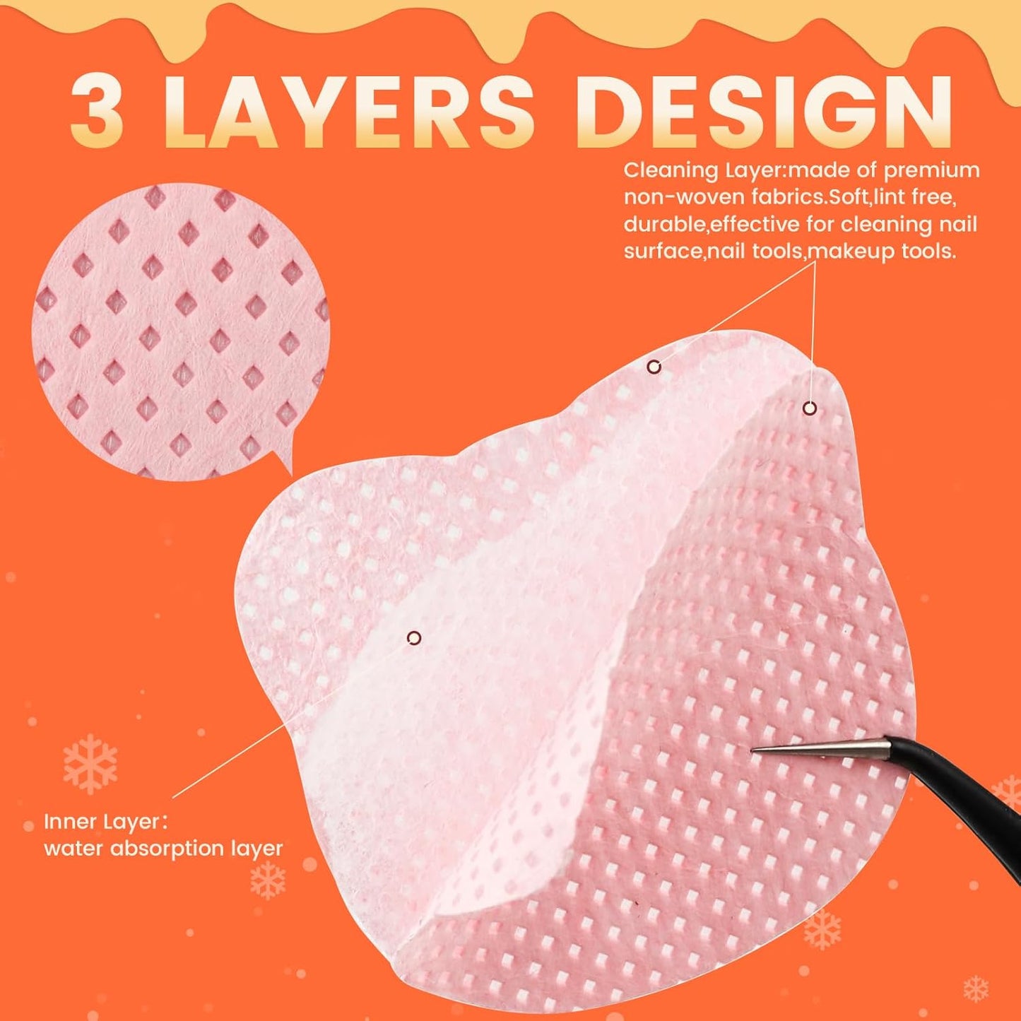 1080PCS Lint Free Nail Wipes With 2 Acetone Dispensers Kit - Nail Polish Remover Wipes with Pump Dispensers,No Lint Nail Wipes Gel Nail Polish Remover Pump Wipes Set Nail Supplies