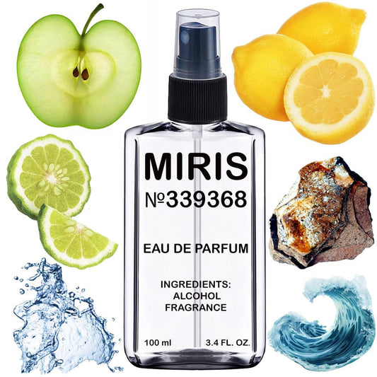 MIRIS No. 339368, Inspired by Aqva Homme Atlantiqve, Long-Lasting Eau de Parfum for Men, Spray 3.4 Fl Oz / 100 ml