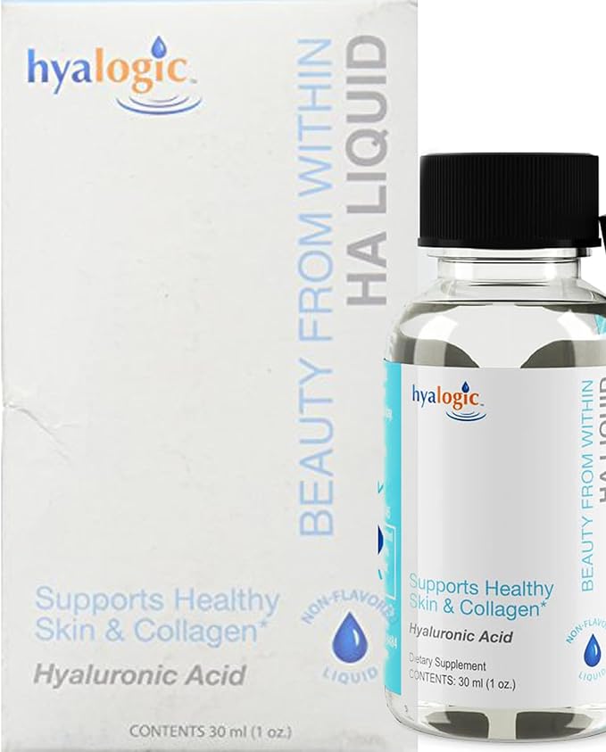 Hyalogic Vegan Friendly Hyaluronic Acid Liquid Supplement- Beauty from Within: Daily Skincare 30 ml. HA Dietary Supplement