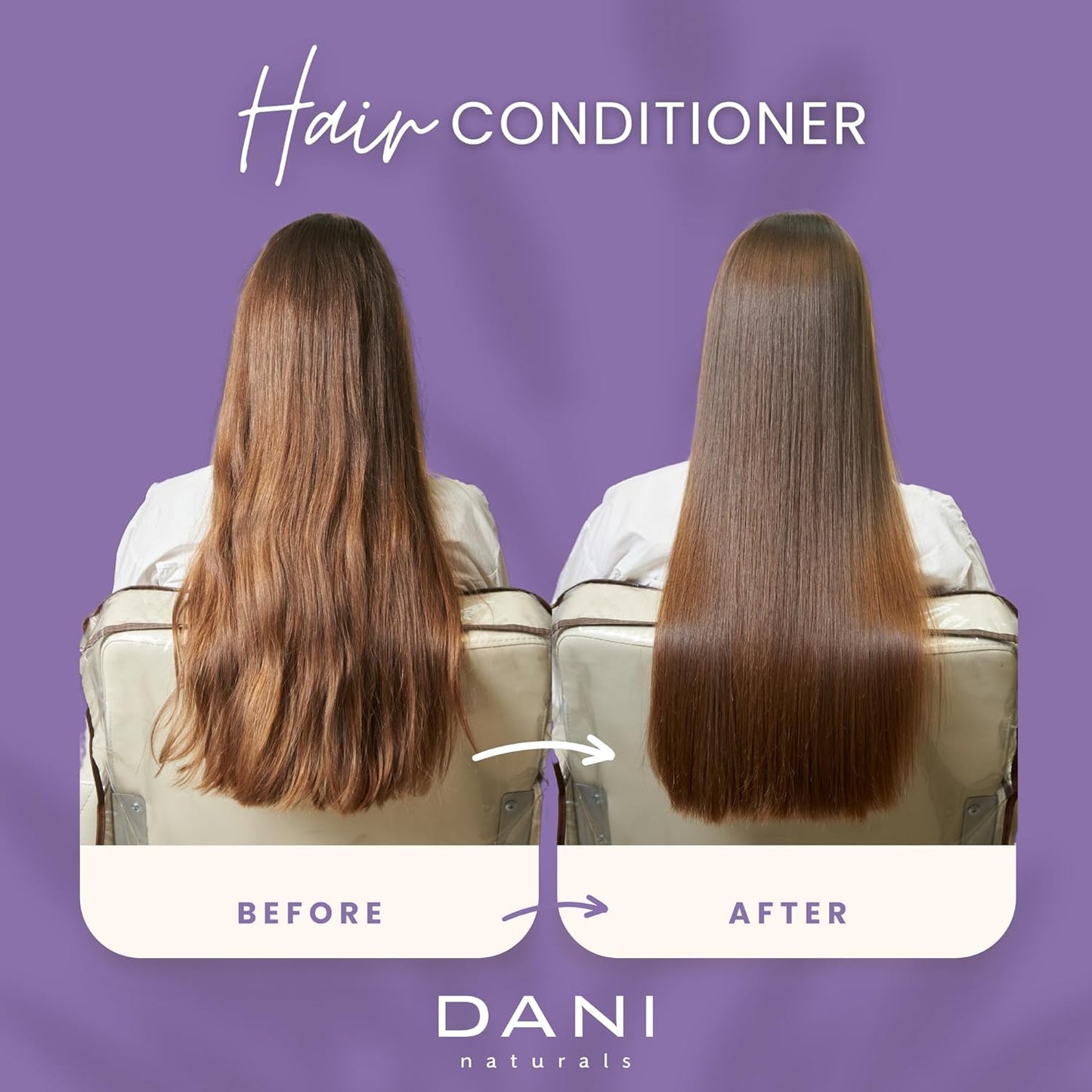 DANI Naturals Conditioner – Lemongrass Lavender, Hydrating & Repairing, Soothes Scalp Redness & Dryness, Reduces Dandruff, Color-Safe & Vegan, 12 oz
