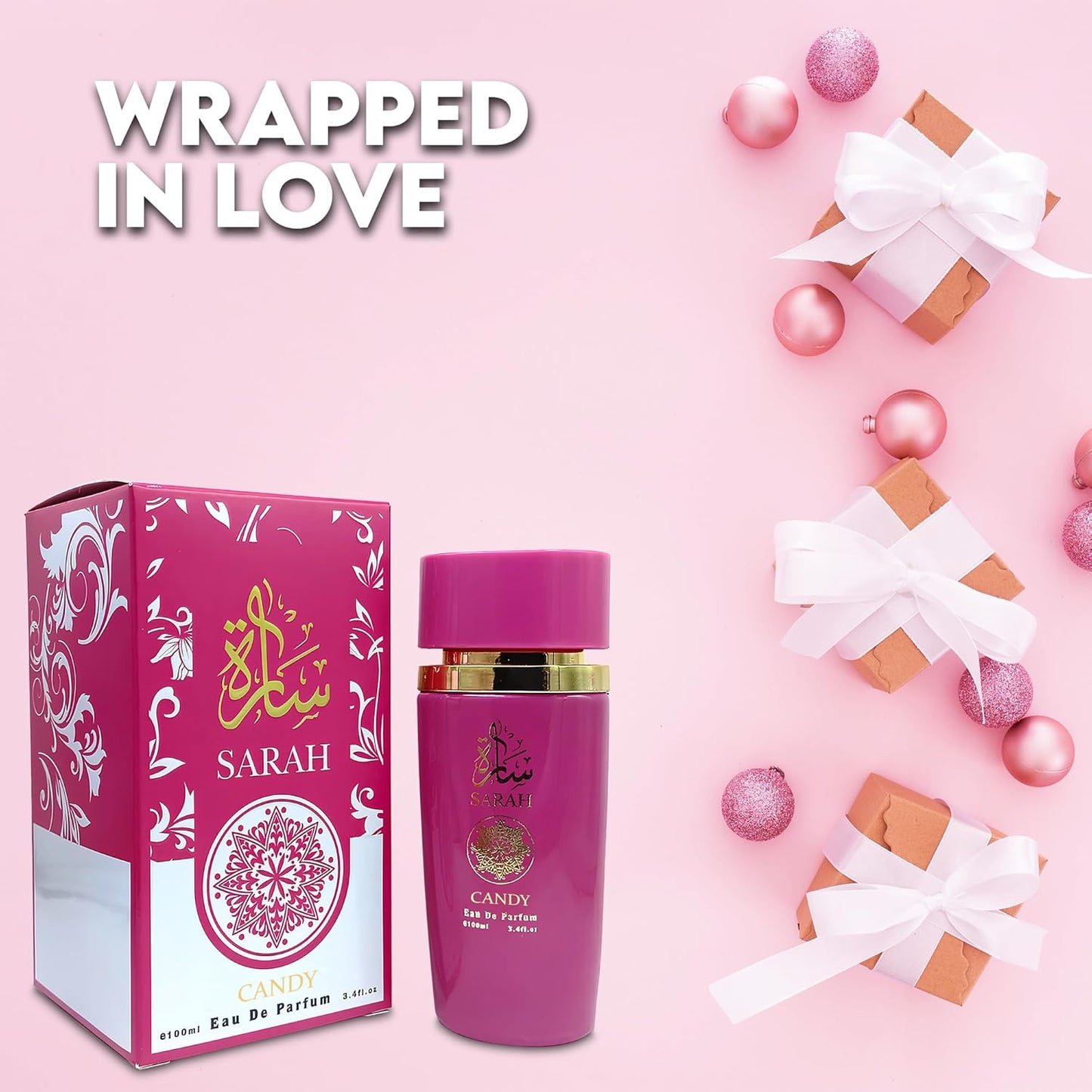 Sarah Candy Eau de Parfum for Women - 100ml Floral & Fruity Perfume with Lavender, Coconut, Vanilla & Pear, Long-Lasting Feminine Fragrance