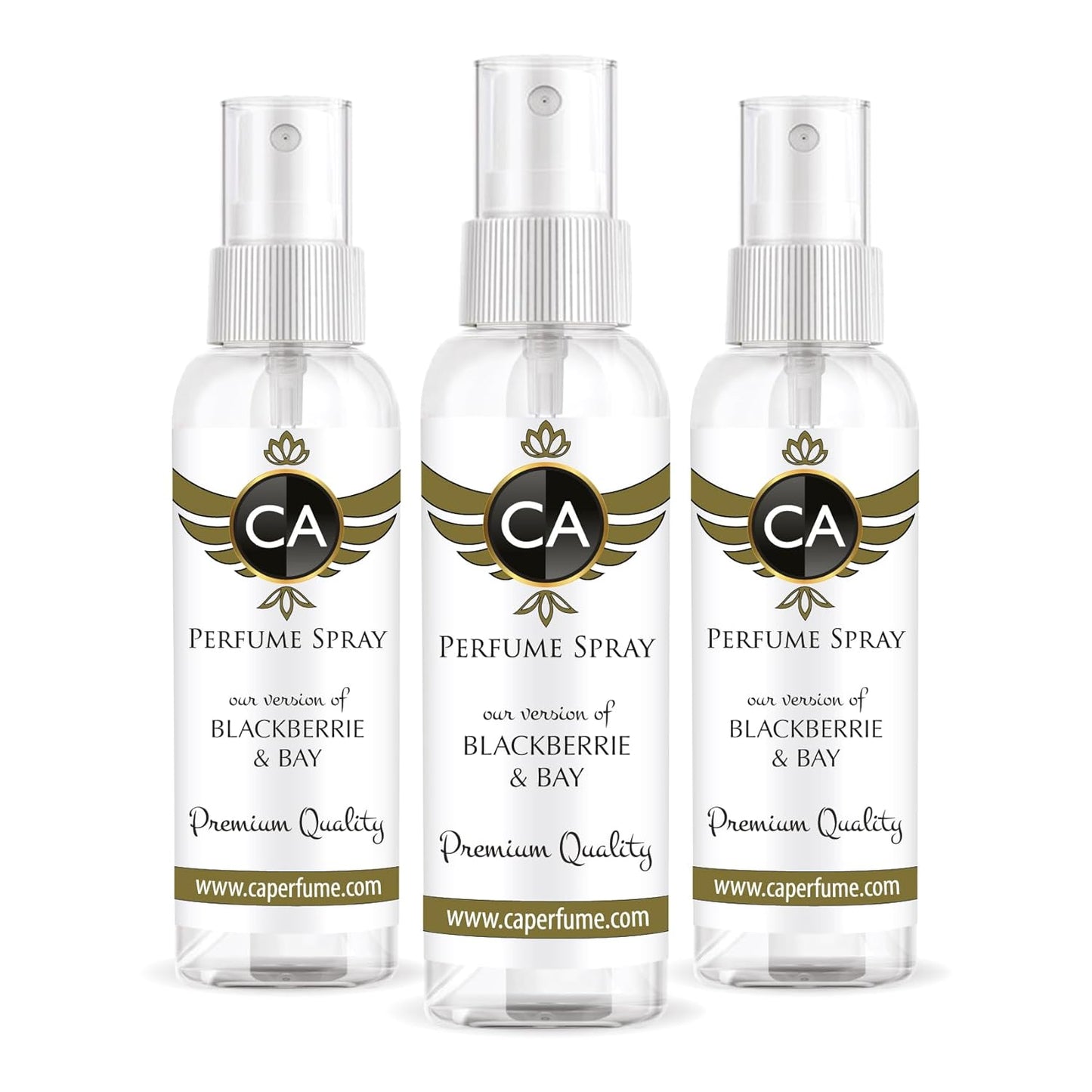 CA Perfume Eco Refill Impression of Blackberrie & Bay For Women EDP Perfume Concentrated Long Lasting Eau de Parfum Spray Refillable Atomizer Bottle 2 Fl Oz/60ml-X3