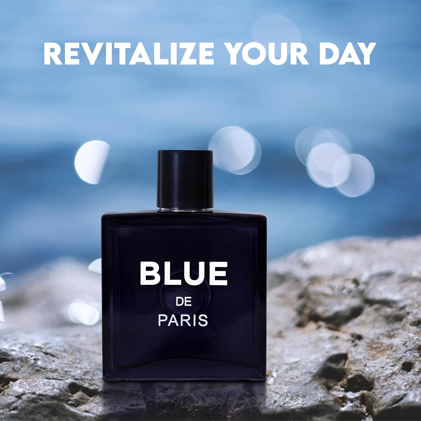 Blue De Paris Men Perfume Cologne for Men Natural Spray Masculine Scent Wonderful Fragrance Gift Eau De Parfum for Daily Use 3.4 Fluid Ounce