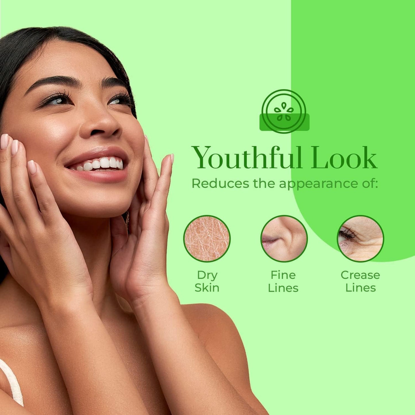 Clear Beauty Cucumber & Aloe Moisturizing Face Mask - Dermatologist Tested, Soothes Irritated Skin, Reduces Wrinkles & Fine Lines, Hydrating, Cruelty-Free Korean Skin Care - All Skin Types - 4 Pack