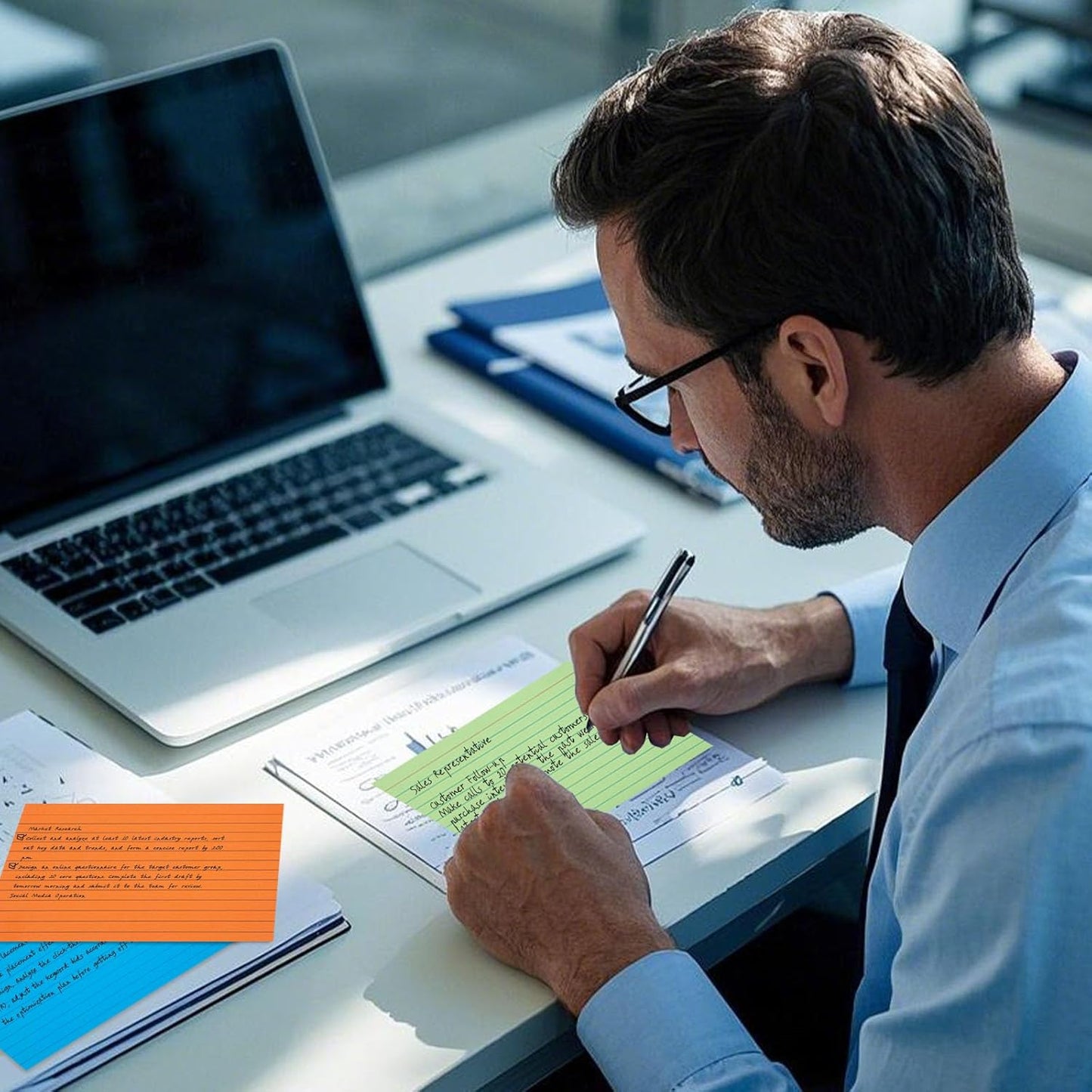 Koogel Index Cards 4x6 Inch, 180 Count, Colored Large Flash Card for Studying, Heavy Notecard Note Taking for School Students Teachers College Office Home Supplies, 9 Assorted Colors