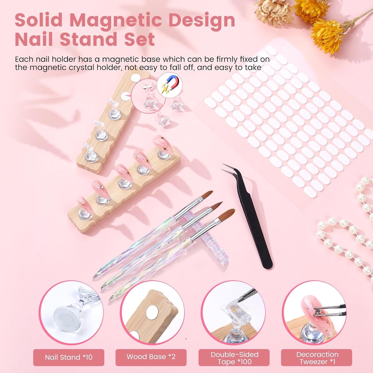 Quaferen 23PCS Acrylic Nail Art Brushes Set Size 6/8/10/12/14/16 Kolinsky Brushes for Acrylic Application Professional for Powder Nail Extension 3D Carving Builder Gel Brush for DIY Salon Home