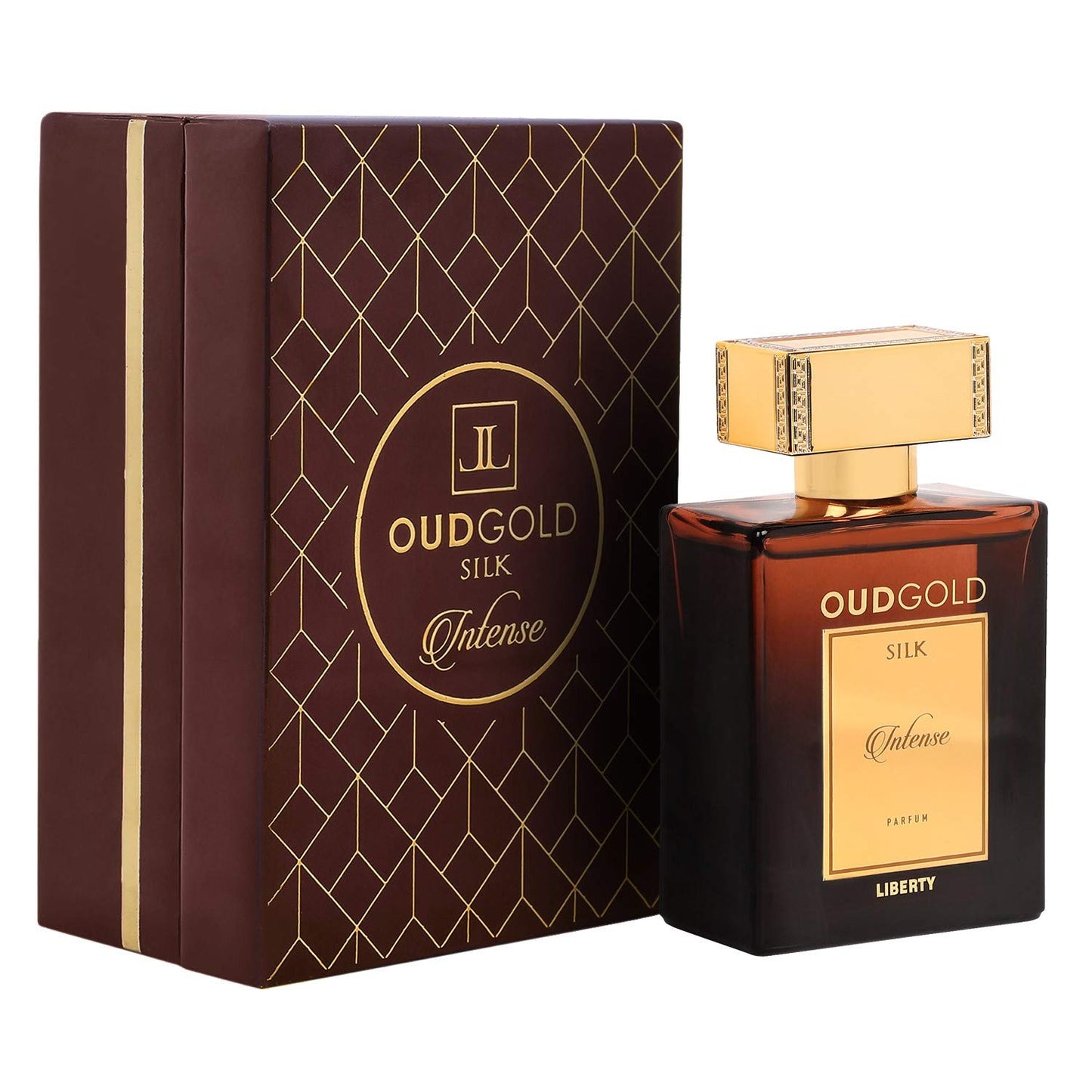 Liberty Premium Oud Luxury Seductive Long Lasting (3 days) OudGold Silk Intense Parfum for Men & Women (100ml/3.4Oz), Designed in France, Woody Notes