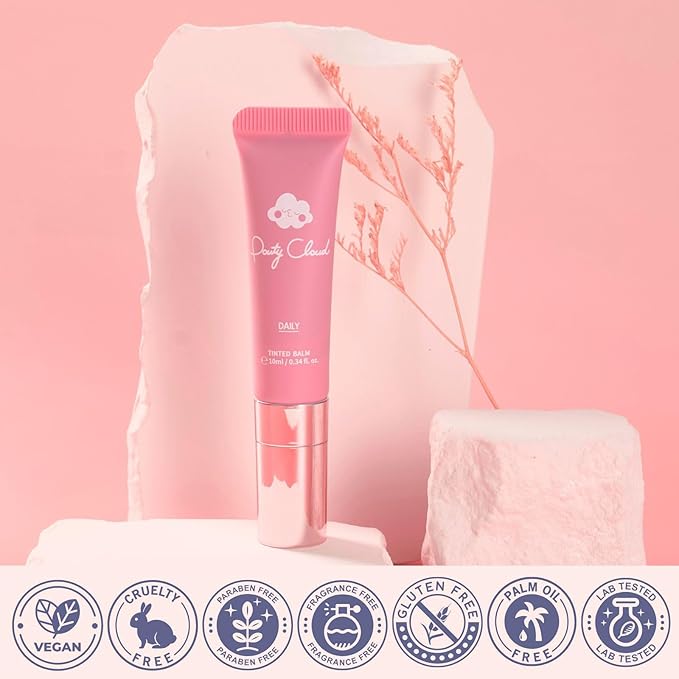Daily Tinted Balm For Lips And Cheeks, With Shea Butter, Squalane, Ceramide, Vegan, Fragance-Free, Beeswax-Free, Petrolatum-Free, Best for Dry, Chapped Lips 0.34fl. oz. (Daily (Tinted))