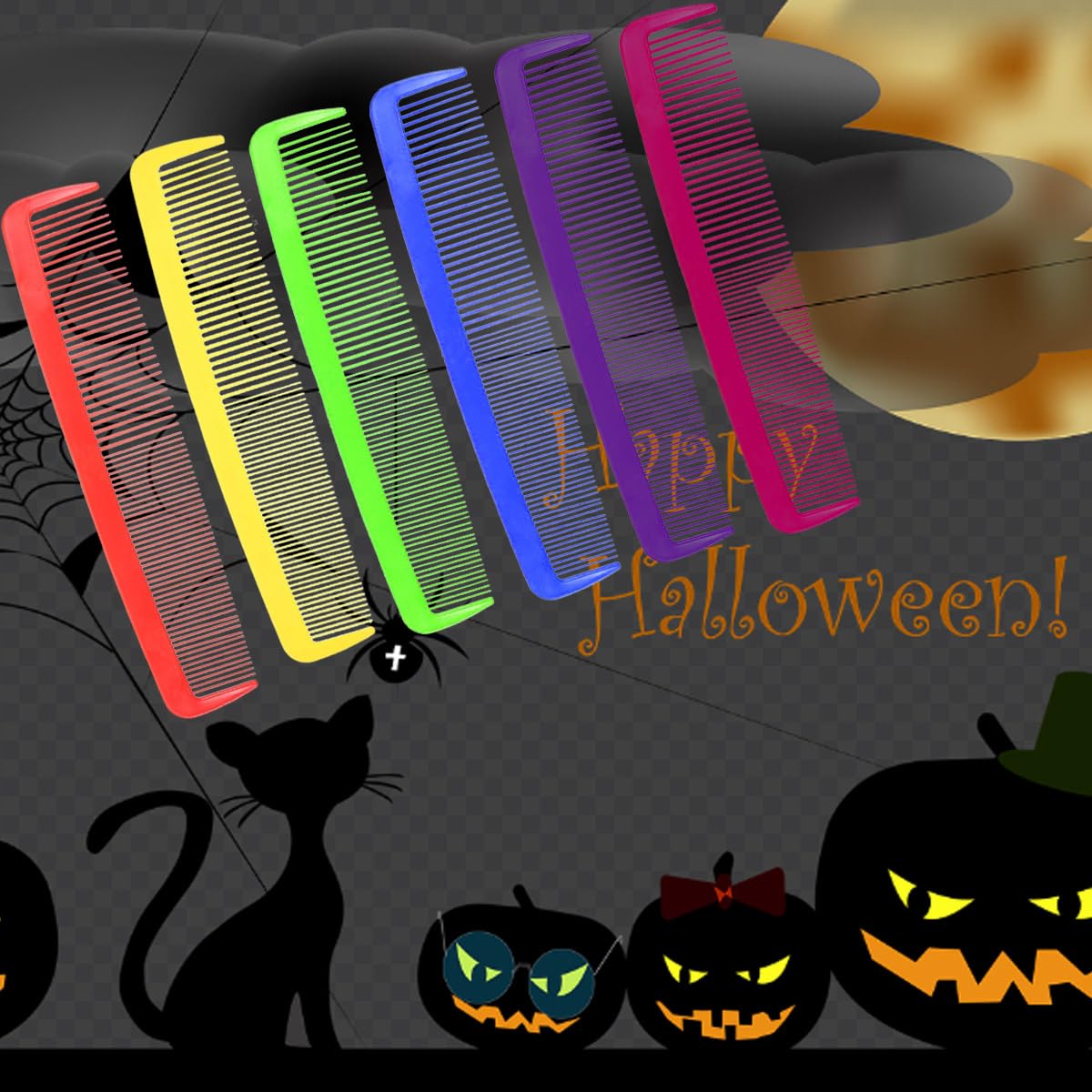 Party Carnival Giant Comb - Giant Wide Comb for Halloween & Carnival,Oversized Prank Hair Styling Tool（Rose）