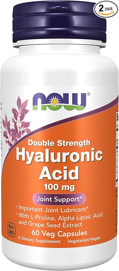Hyaluronic Acid 100mg 60 VegiCaps (Pack of 2)
