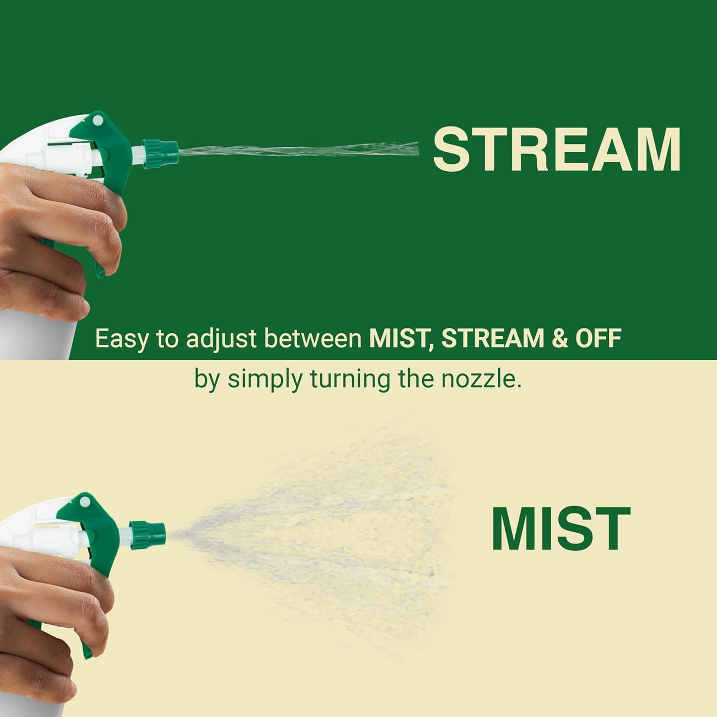 Heluva Green Spray Bottle Nozzle Replacement, Bottle Tops Only - Sprayer Nozzle Triggers for Heavy Duty, Commercial, Home Cleaning Solutions - Fits 8,16,24,32 oz Plastic & Glass Bottles, Green 13 pack