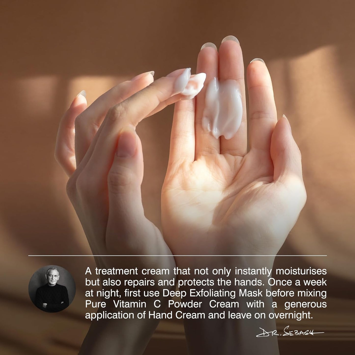 Dr Sebagh High Maintainance Hand Cream - (2.6 fl.oz) | Non Greasy Moisturizer | Protects Dry, & Cracked Hands | Hydrating & Moisturizing Lotion for Aging Hands | Quickly Absorbed | Silky Finish