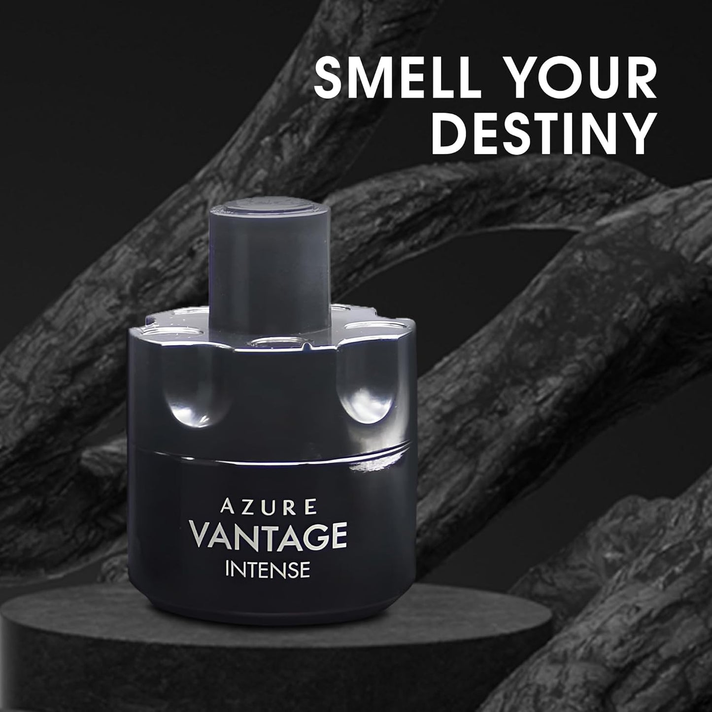 Azure Intense Sensual Woody Fragrance for Men | Long Lasting Cologne Aromatic Scent, Eau de Parfum Natural Spray - Great Holiday Gift, 3.4 Fl Oz/100 Ml