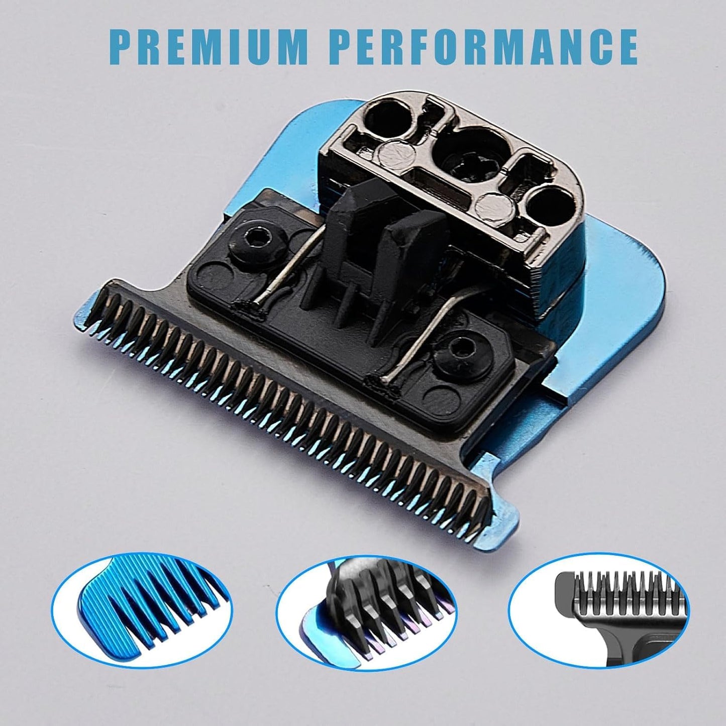 FX707Z Replacement Blades Compatible with BaBylissPRO FX787 & FX726 Trimmers, for Outlining Hair Trimmers (FX787) - blue