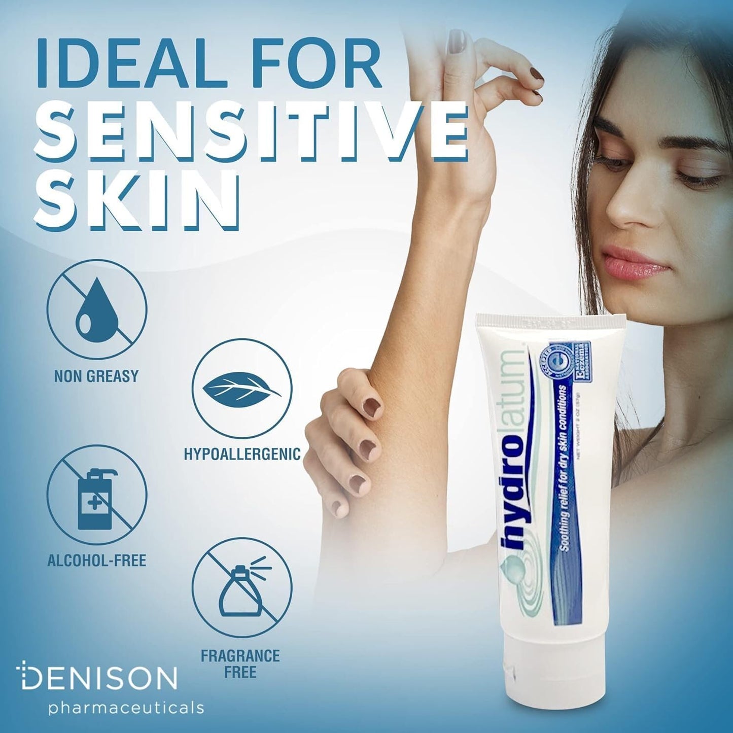 Moisturizing Body Cream - Hydrating Lotion for Sensitive & Extra Dry, Nourishing Skin Protection for Men & Women, 2-Pack (2oz)