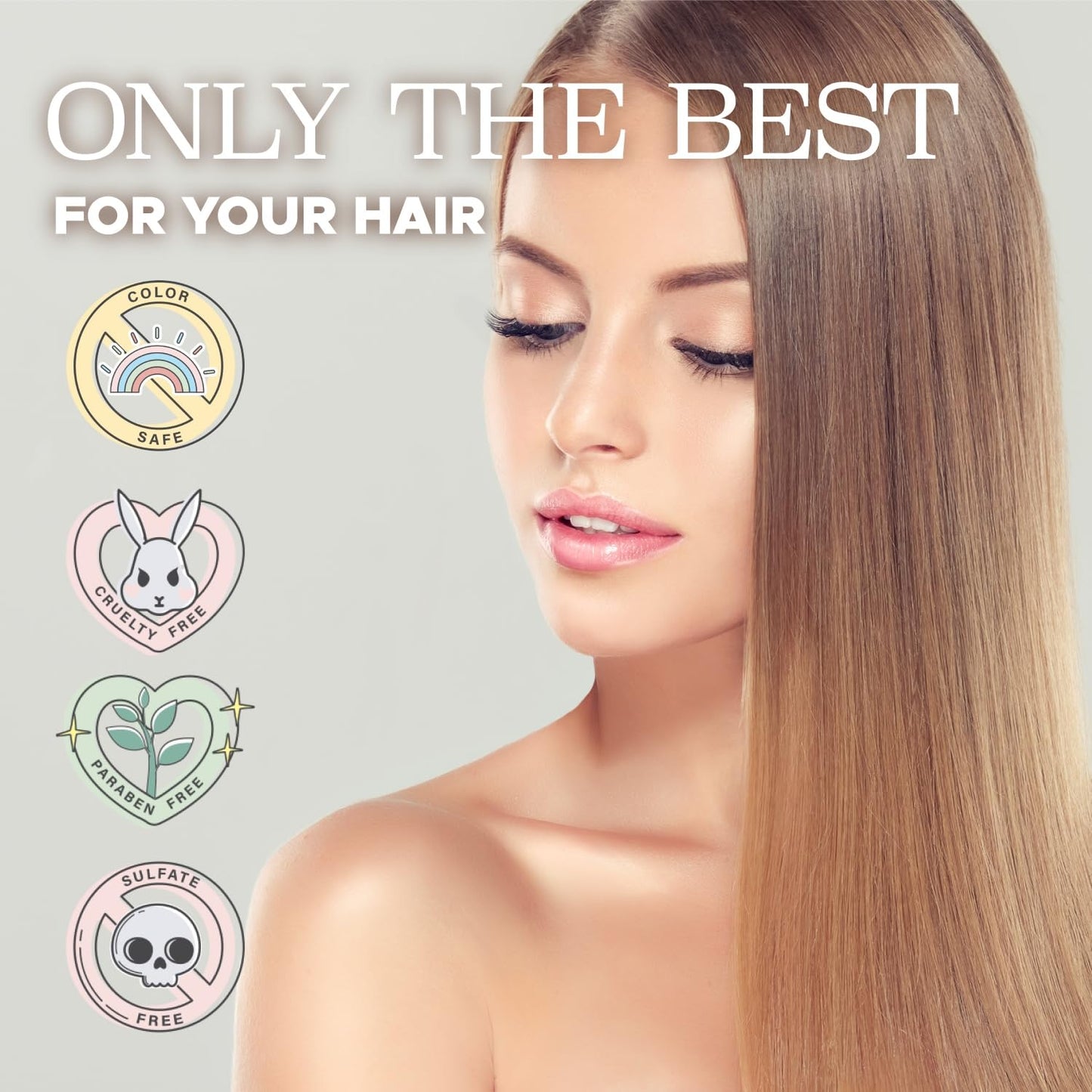 Luseta Rice Water Shampoo and conditioner Set Strengthening & Nourishing Revitalizes Shine for All Hair Types Hydrating & Frizz Control for Women and Men 1.01oz*2