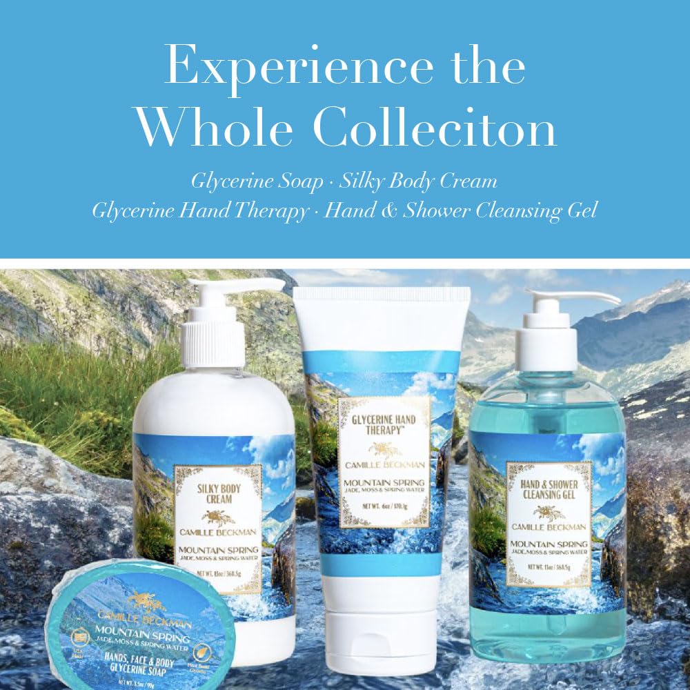 Camille Beckman Glycerine Hand Therapy Cream, Mountain Spring, 6 Ounce