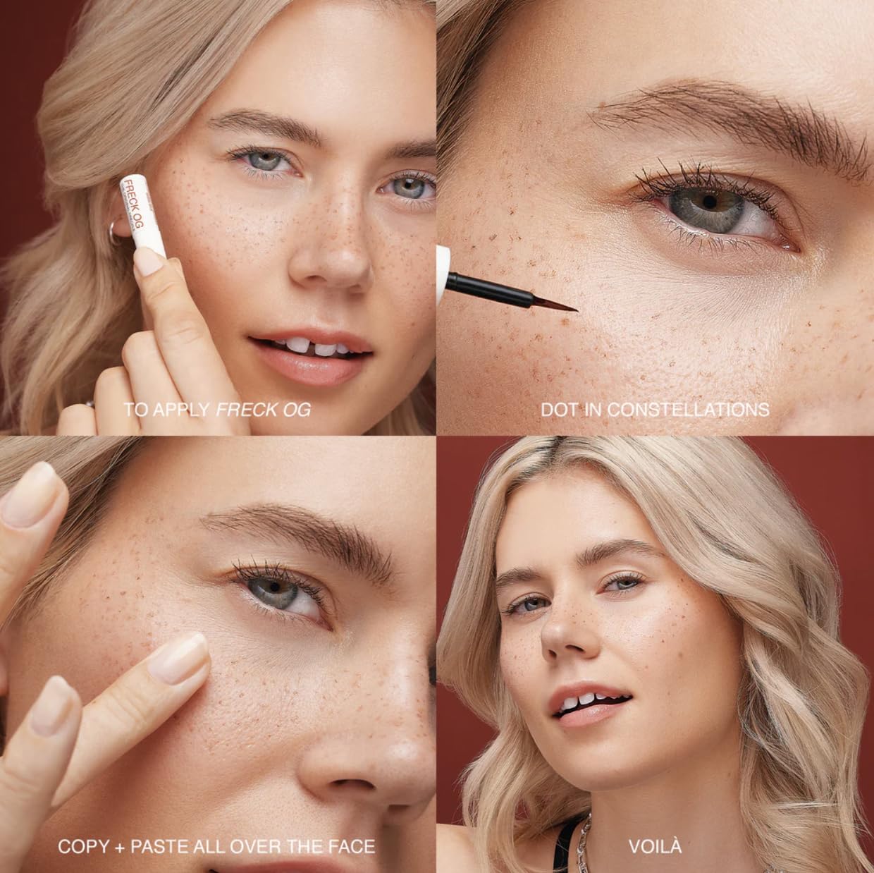 Freck Beauty, The Original Freckle Pen, Mini (Travel Size) Natural-Looking, Buildable and Long-Lasting Faux Freckles with Clean, Vegan Formula, All Skin Tones (FRECK OG)
