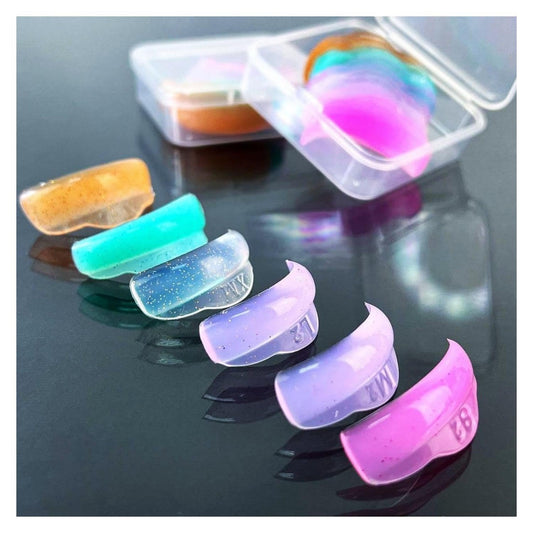 Lash Lift Shield C Curl 5 Size Lash Lift Lamination Pad, Rapid 5 Minute Eyelash Lifting Shields Make Eyes Voluminous Flexible C curl Pads Extreme Perm Rod 100 Applications