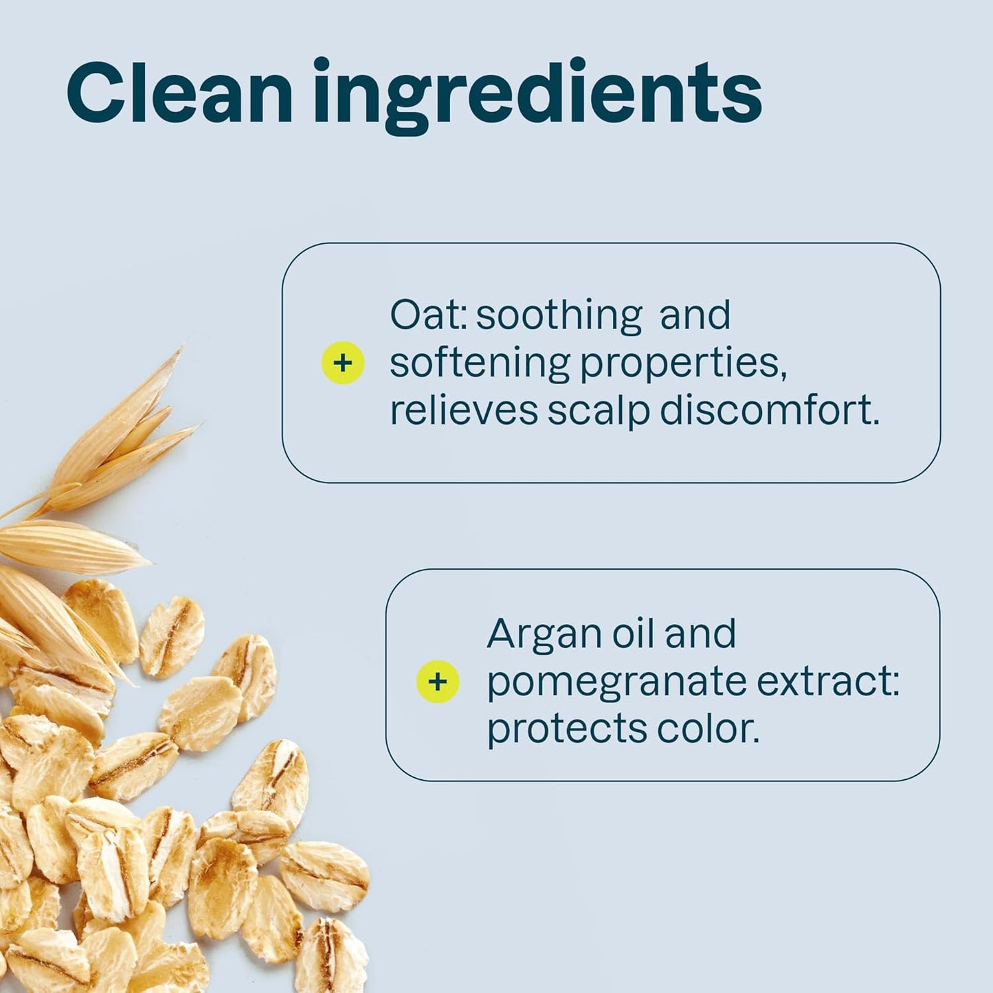 ATTITUDE Hair Conditioner for Sensitive Dry Scalp, Soothing Oat, Protects Color, Naturally Derived Ingredients, Dermatologically Tested, Vegan Detangler, Color Care, 8 Fl Oz