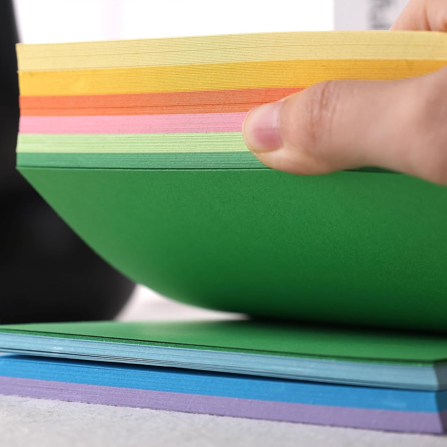 Koogel 180PCS Large Blank Index Cards 5x8, Colored Flash Cards Notecards for Back To School Learning Studying Classroom Office Note Taking Recipes Supplies, 9 Neon Colors