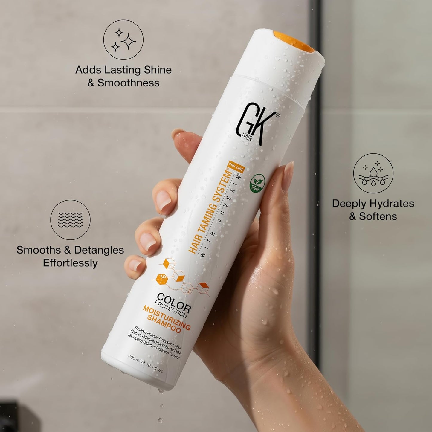 GK HAIR shampoo and conditioner set - Sulfate Free shampoo and Conditioner For Volumizing, Hydrating & Color Treated Hair-Made with Aloe vera, Parki Butter- Free of Parabens & Phthalates (10.1 Fl Oz)