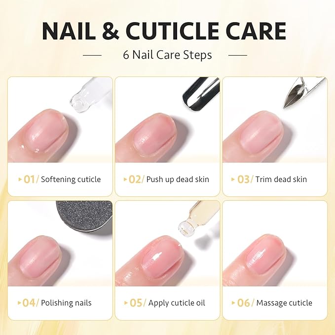 GAOY Cuticle Oil, 20ml Cuticle Care Strengthener Oil, Repair for Damaged Nails, Moisturizing to Promote Nail Growth