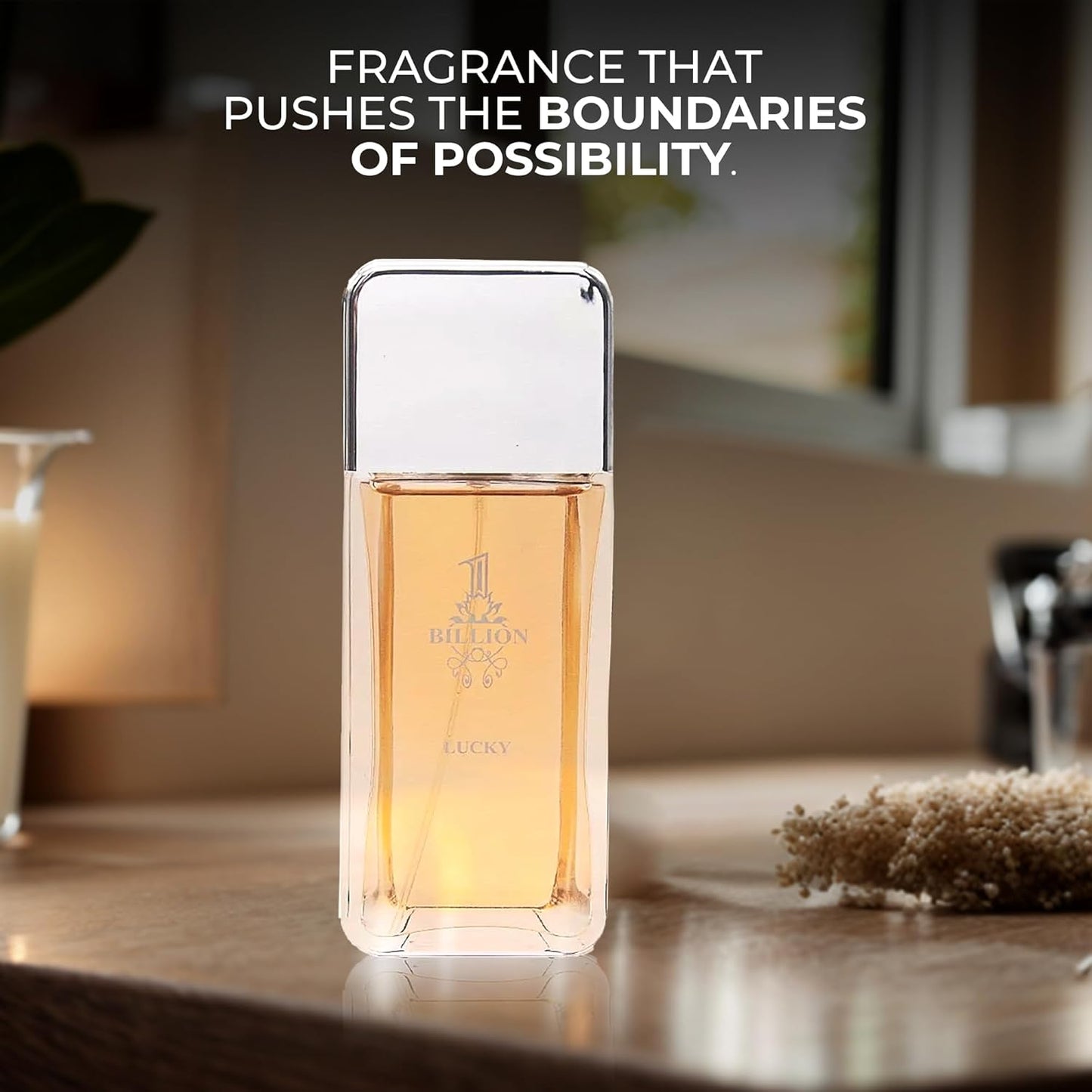 Men's Cologne 1 Billion Lucky Eau De Toilette Spray Perfume Fresh Scent 3.4 Fl Oz Daily Used