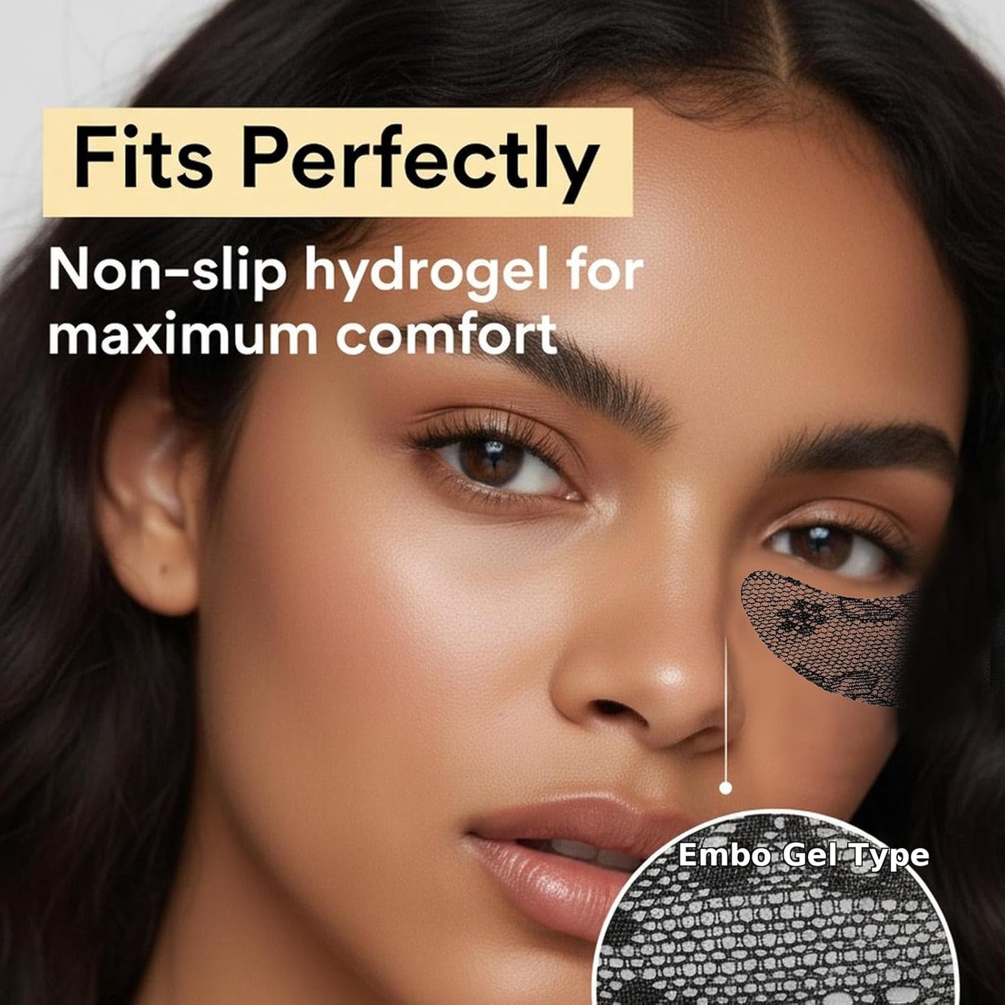 Under Eye Patches（24 Pairs），Lace Eye Mask for Puffy Eyes and Dark Circles，Collagen Skin Care Products，Hydrating, Smoothing, Brightening，Anti-Aging Eye Patch for Under Eye Bags