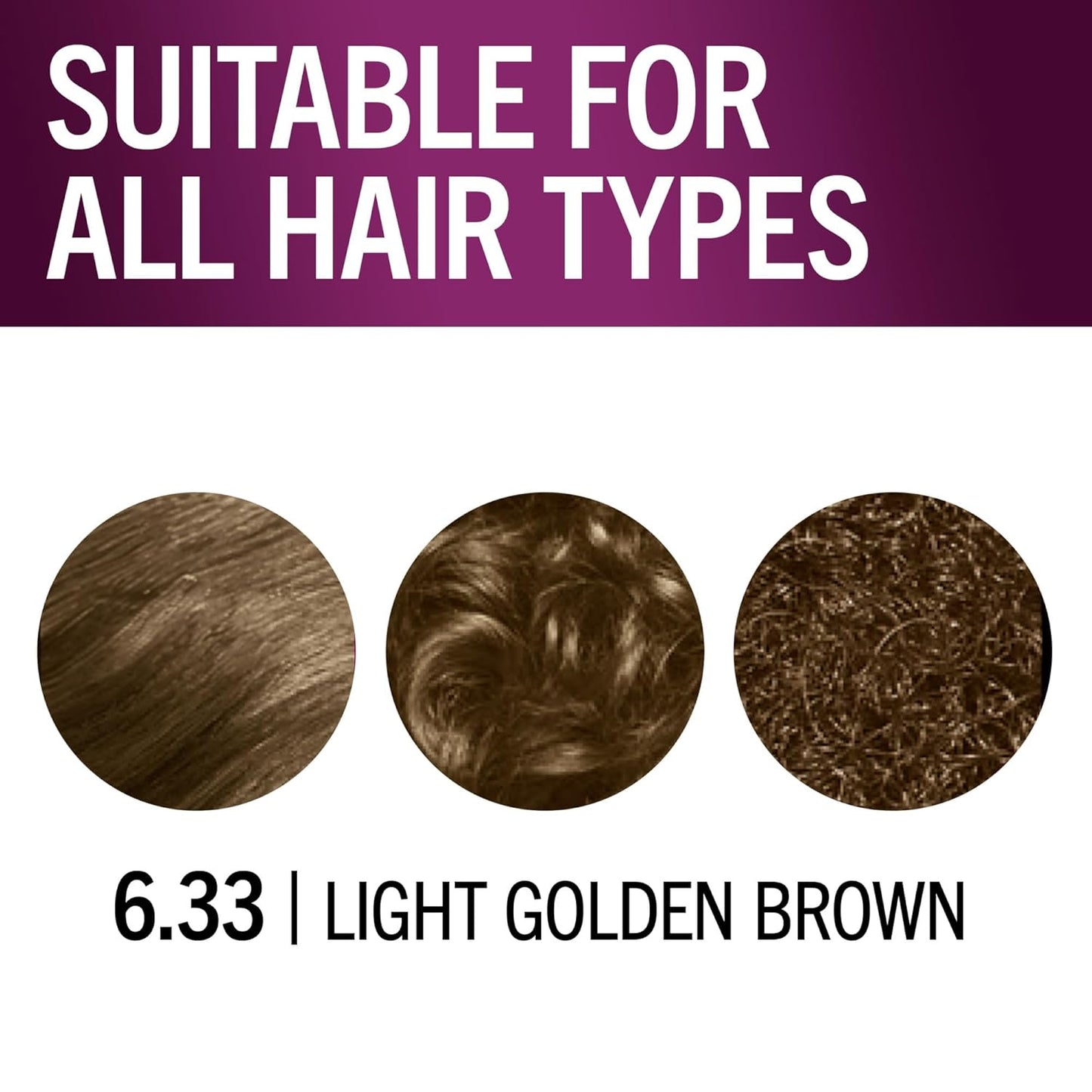 Schwarzkopf Keratin Permanent Hair Dye Cream, 6.33 Light Gold Brown, Professional Quality Color for Up to 100% Gray Coverage, Bond Enforcing System