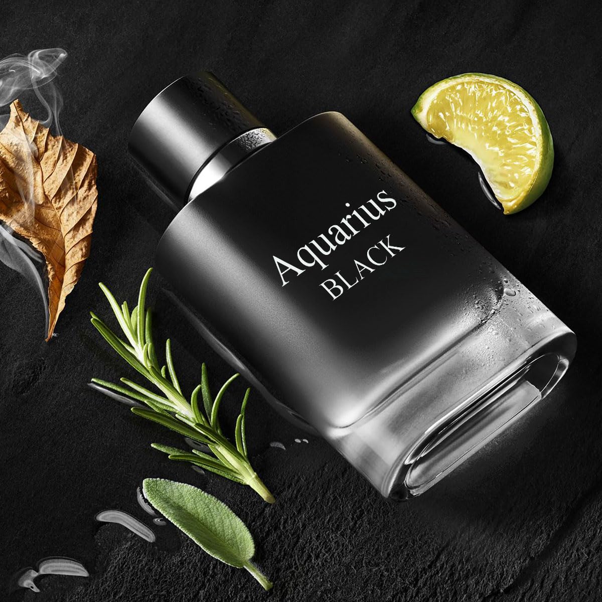 Black for Men Eau de Toilette Natural Spray Men Cologne Masculine Scent 3.4 Fl Oz/100ML