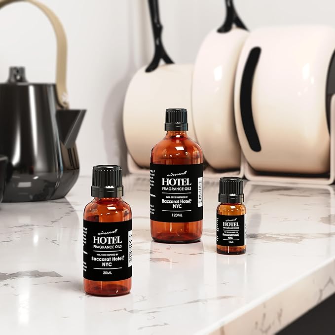 AirScent Hotel Diffuser Oil Inspired by The Baccarat Hotel Scent - Love Affair Fragrance Oil No. 1023 for Ultrasonic and Waterless Diffusers and Crafting - 500 mL, 16.9 fl oz Glass Bottle