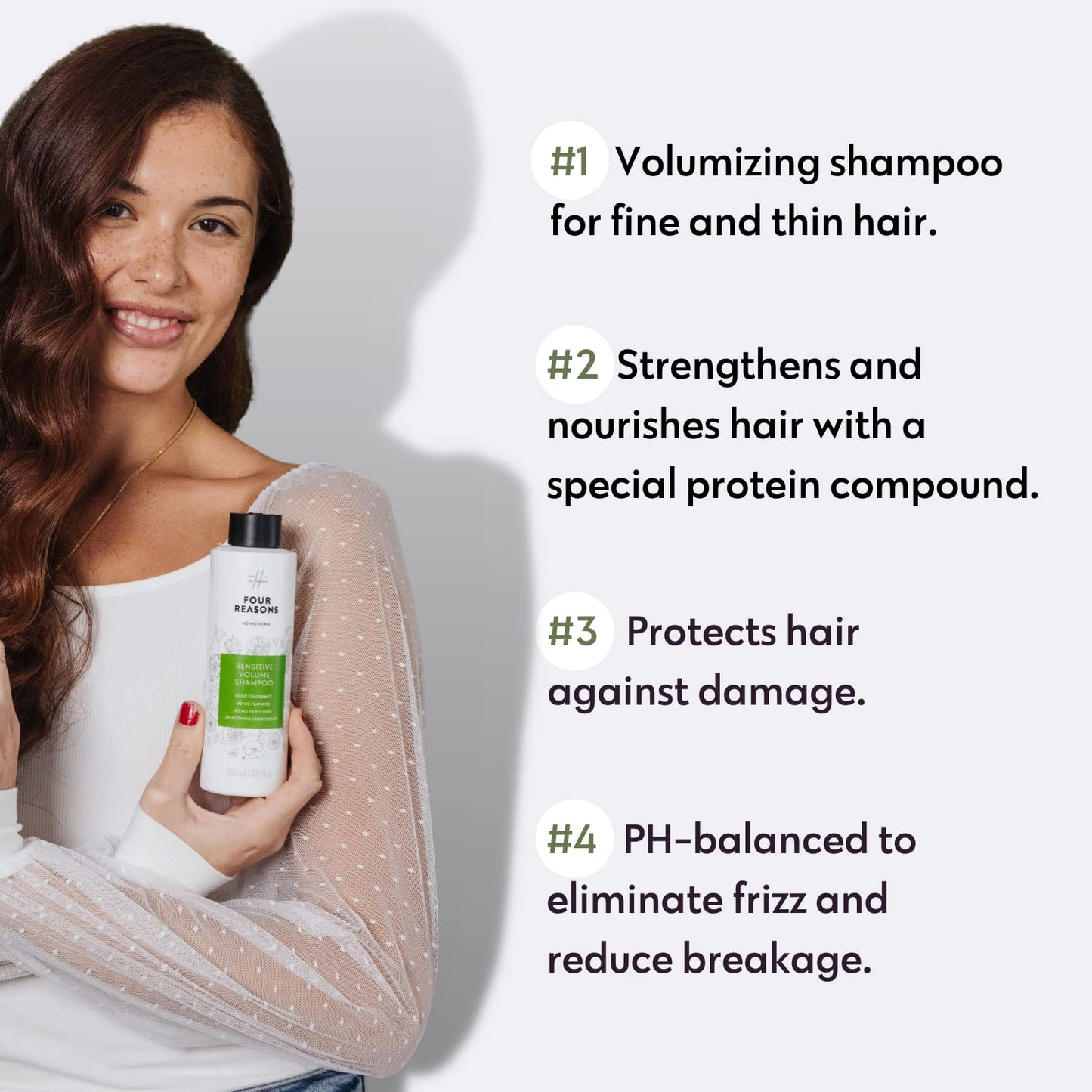 No nothing Sensitive Volumizing Shampoo - Fragrance Free - Hypoallergenic, Vegan, Paraben Free - Unscented Volume Shampoo for Sensitive Scalp and Skin – 10.15 oz