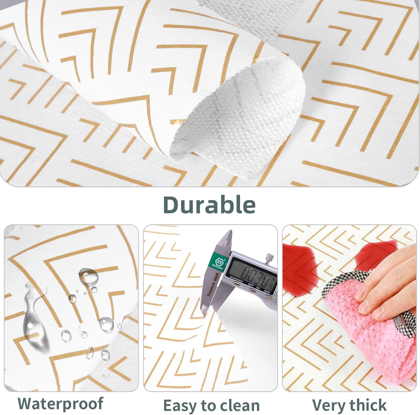 Shelf Liner for Kitchen Cabinets Non Adhesive Drawer Liner Gold Arrow Non-Slip Thickened Shelf Liner Paper Strong Easy to Clean for Tool Box Refrigerator with Knife and Tape Measure 23 inche x 20 feet