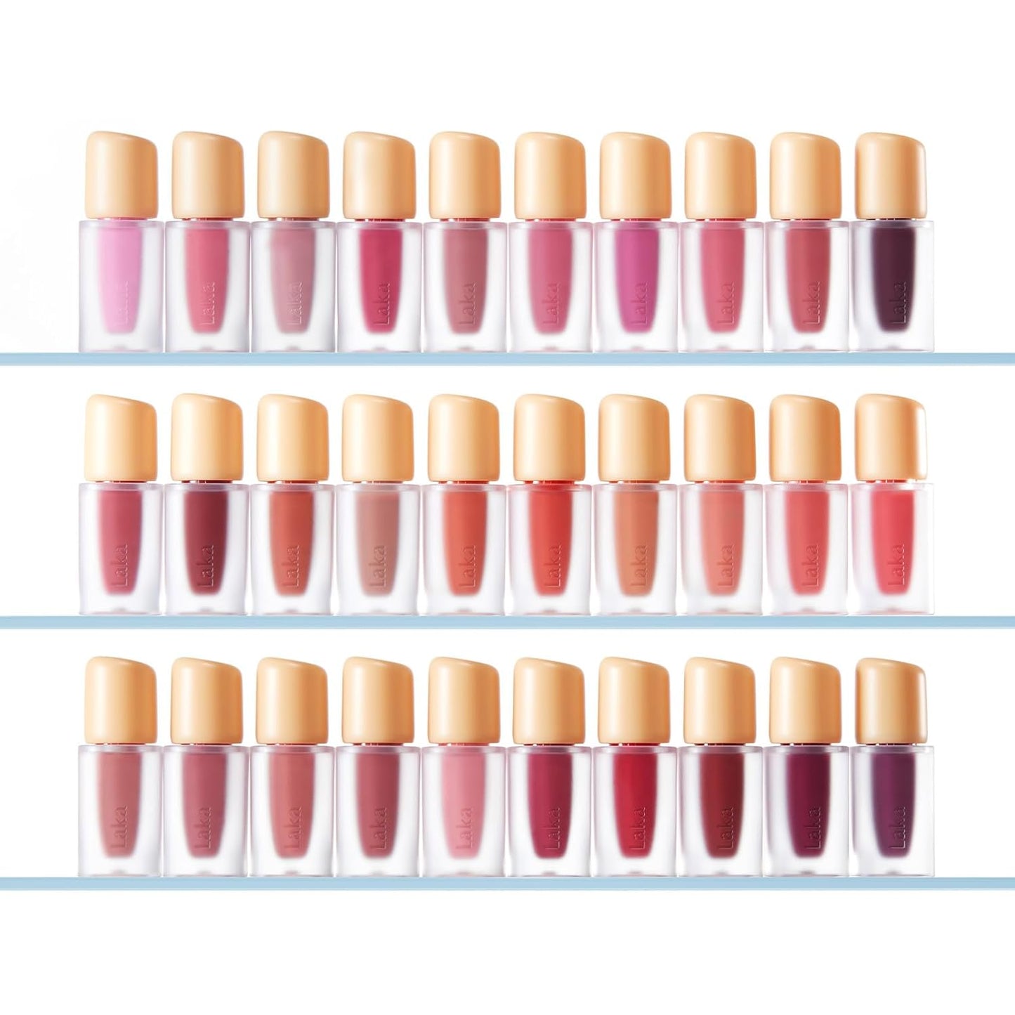 Laka Fruity Glam Tint, Glowing Lip Stain with Wide Color Spectrum, Hydrating & Lightweight Texture, Long-Lasting Bold Stain, Non-Sticky, Vegan, K-Beauty (#108 Salty, 1.9g/0.07oz)