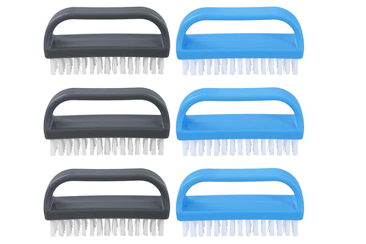 Nail Brush for Cleaning Fingernails, Nail Scrubber Brush, Toe Foot Hands Fingernail Brush Cleaner- Small Scrub Brush- All-Purpose Stiff Cleaning Brush for Home, Kitchen, Work, 6 pack - Superio
