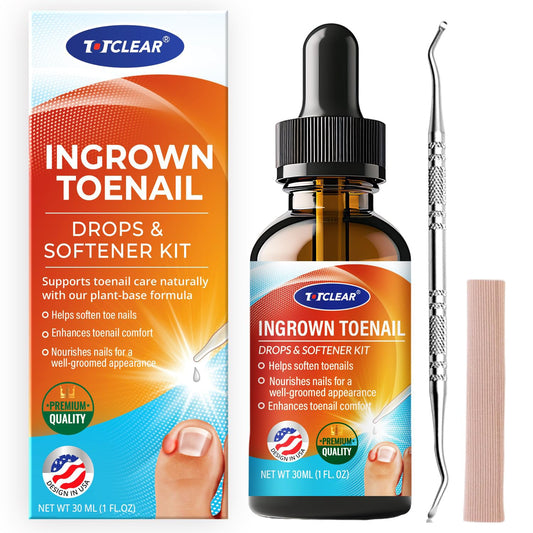 Ingrown Toenail Relief: Ingrown Toenail Tool for Men Women - Ingrown Toenail Removal Kit - Ingrown Toenail Corrector Drops - Ingrown Toenail Removal - Effective Solution for Ingrown Toenails - 30ml