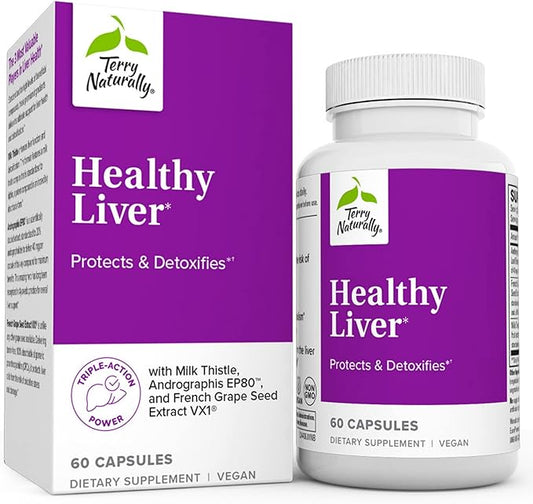 Terry Naturally Healthy Liver 60 Capsules EP80 & VX1 - 60 Servings