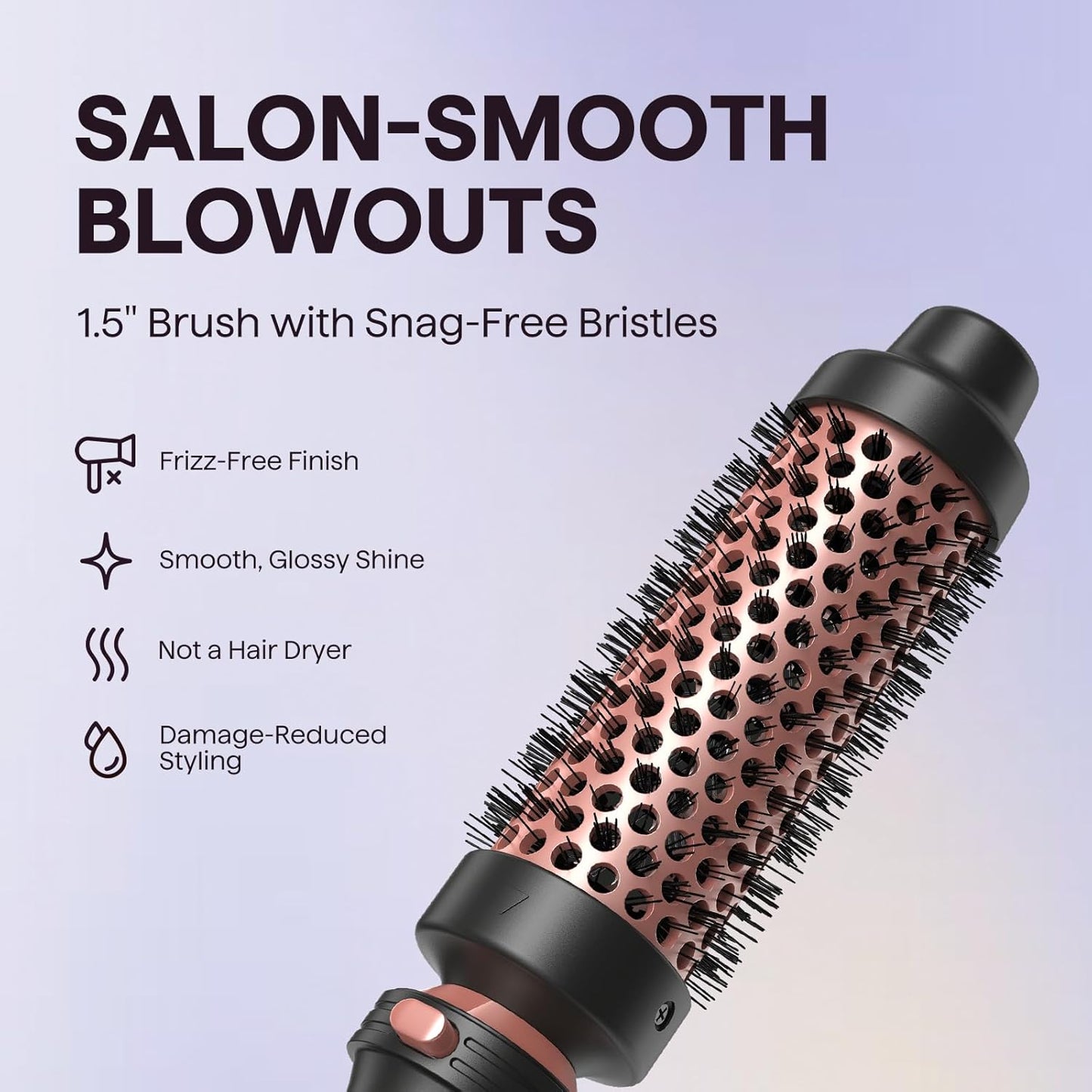 Wavytalk 5 in 1 Curling Iron Set with Curling Brush and 4 Interchangeable Ceramic Curling Wand (0.35"-1.25”), Wand Curling Iron Instant Heat Up, Dual Voltage Hair Curler